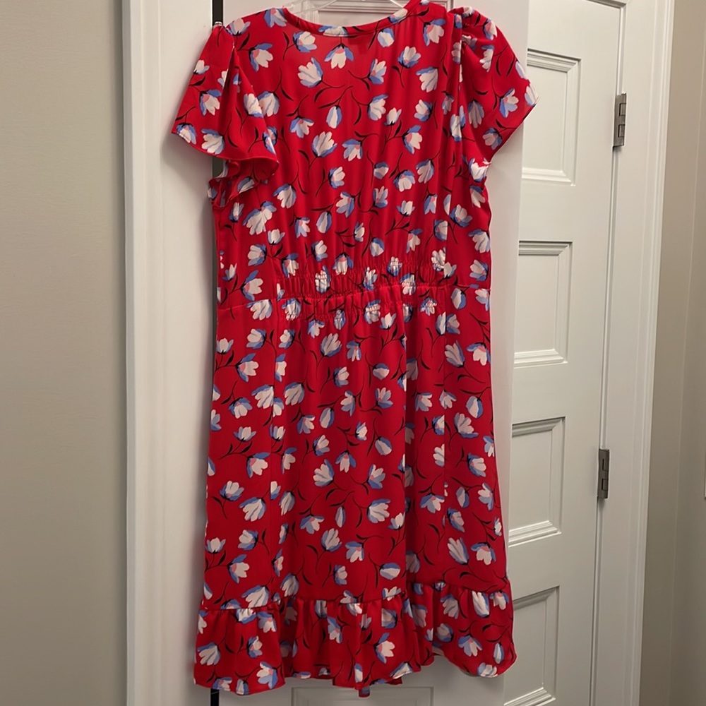 Talbots Flutter Sleeve Floral Dress NWT - Picture 7 of 10